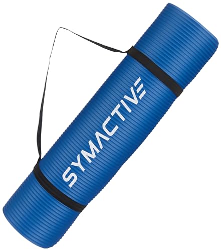 Amazon Brand - Symactive 8mm Extra Thick NBR Yoga Mat with