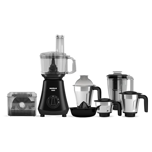 Havells Foodo 750 Watt Mixer Grinder with 5 Jars | Includes