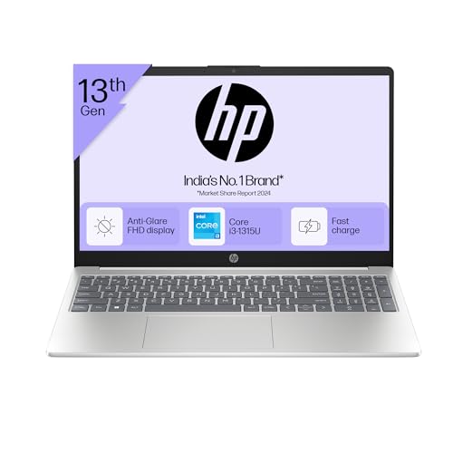 HP 15, 13th Gen Intel Core i3-1315U Laptop (8GB DDR4, 512GB