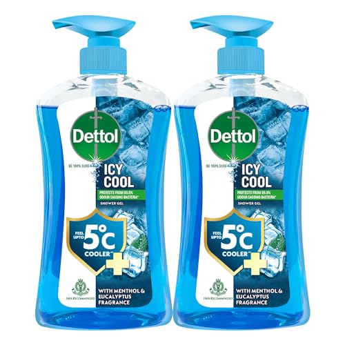 Dettol Icy Cool Body Wash and Shower Gel Pump for Men |