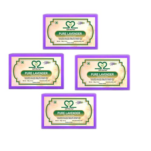 S2M Herbal Pure Lavender Soap (4 x 125 g)
