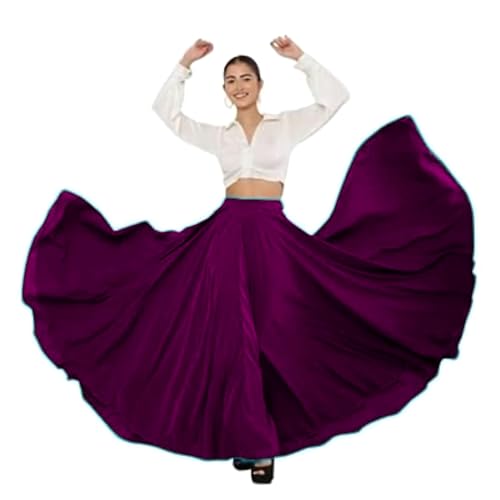 SALEPUSH Women'S American Crepe Blooming Flared Long