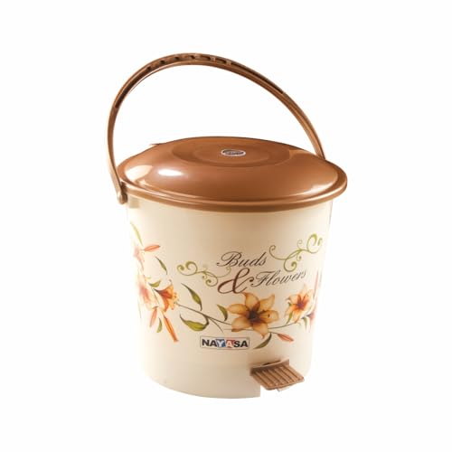 Nayasa Pedal Bin Deluxe - 6 Ltrs | Garbage Waste Bin With