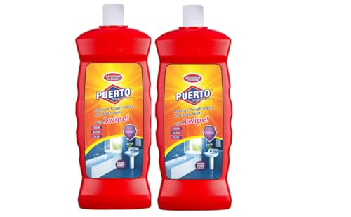 Puerto Bathroom Cleaner - 1 Ltr (Pack of 2)| Suitable for