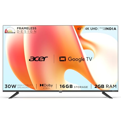 acer 109 cm (43 inches) G Plus Series 4K Ultra HD LED Smart