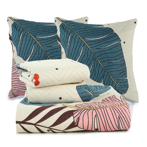 BSB HOME 220 TC 5 Piece Bedding Set with 1 Pc Bedsheet, 2