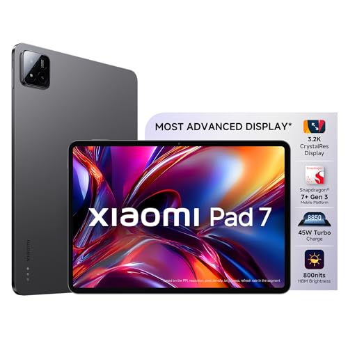 Xiaomi Pad 7 |Qualcomm Snapdragon 7+ Gen 3 |28.35cm(11.16")