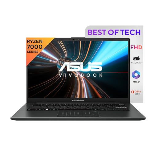 ASUS Vivobook Go 14, AMD Ryzen 5 7520U,Thin & Light Laptop