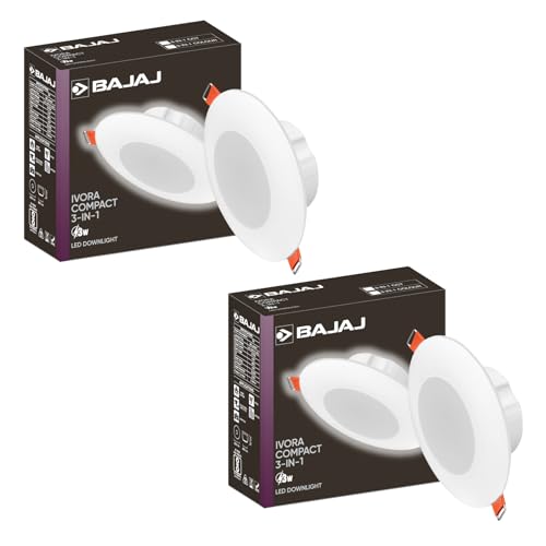 Bajaj Ivora Compact Downlight 3-in-1 CCT | 3W LED Downlight