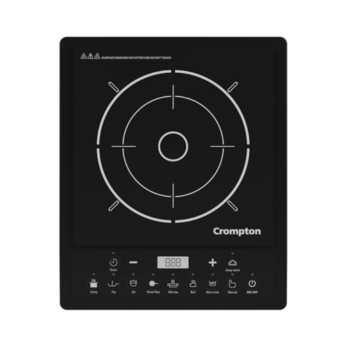 Crompton Instaserve 1600 W Induction Cooktop | 7 One touch