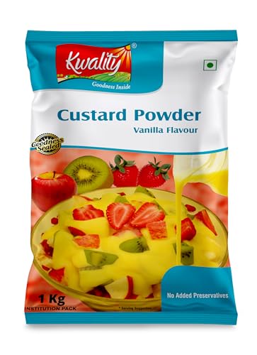 Kwality Custard Powder 1kg (Vanilla Flavor), Smooth &