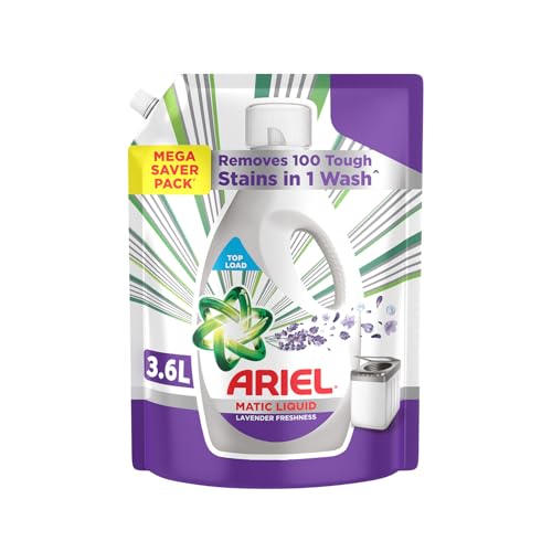 Ariel Liquid Detergent Top Load – 3.6L with Lavender