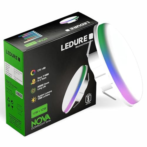 LEDURE Nova 12W+12W False Ceiling LED Downlight| 2-in1