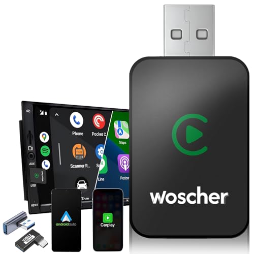 WOSCHER 2in1 Airlink Wireless Carplay Adapter and Android