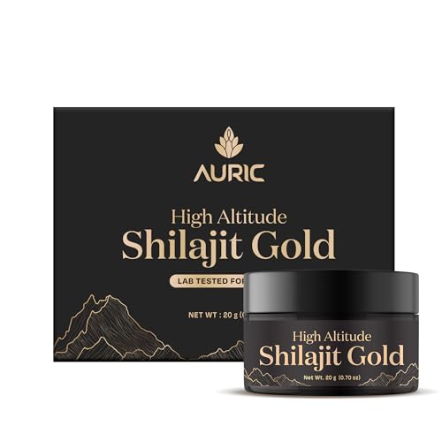 Auric Lab Certified Shilajit/Shilajeet Gold Resin 20g |