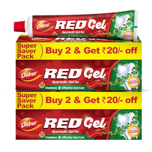 Dabur Red Gel Ayurvedic Toothpaste - 600g (150g x 4) |