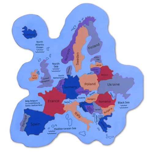 Storio Europe Map Puzzle for Kids | Educational Geography