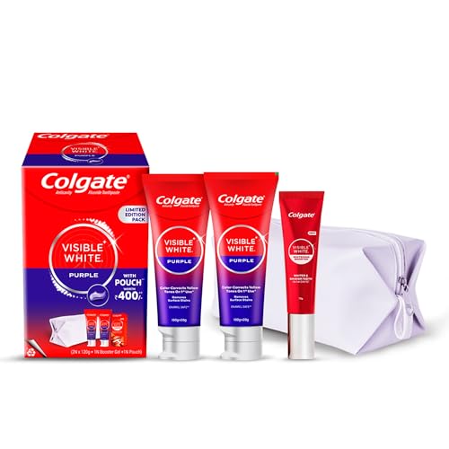 Colgate Visible White Purple Toothpaste for Teeth Whitening