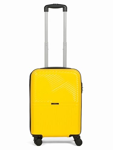 Teakwood Small Size 8 Wheels Trolley Bag, Hard Cabin with