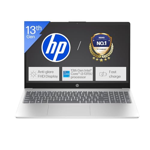 HP 15, Intel Core i3-1315U-13th Gen Laptop (8GB DDR4