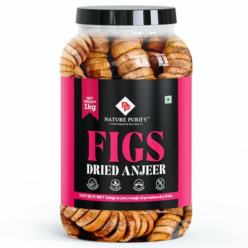 Nature Purify Afghani Anjeer Dried 1kg Jar Pack | Figs |