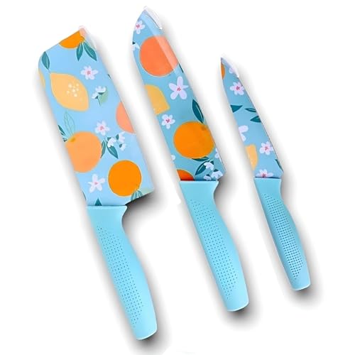 MORGLES Professional 3-Piece Kitchen Knife Set - High