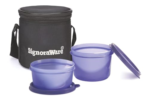 Signoraware Executive Small Lunch Box with Bag, 15cm, Deep
