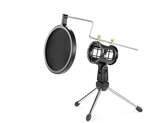 Powerpak F-9 Foldable Desktop Microphone Tripod Stand with