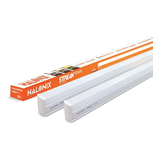 Halonix 20W LED Cool White Batten, Pack of 2, (Streak Squar)