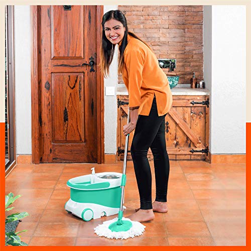 Bathla Ultra Clean Plus – Heavy Duty Microfiber Spin Mop