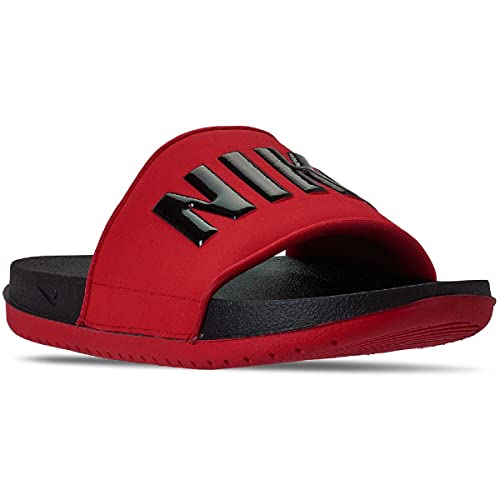Nike Men's OFFCOURT Slide Black-University RED Sandal-12