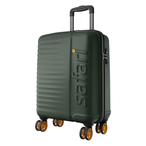 sAFARI iNSIGNIA 8 wHEELS 55CM cABIN sIZE tROLLEY bAG, tsa