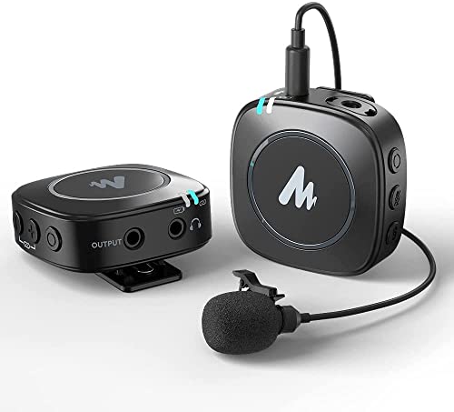 MAONO WM820 Wireless Collar Mic for YouTubers Vlog, Video