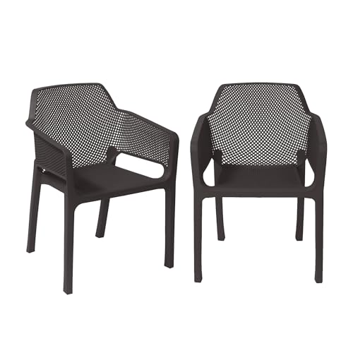 Nilkamal Plastic Chair for Living room with Arm |Set of 2 |