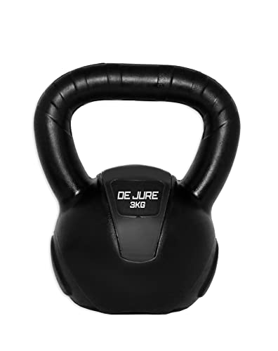 De Jure Fitness PVC Kettlebell 3kg for Men & Women