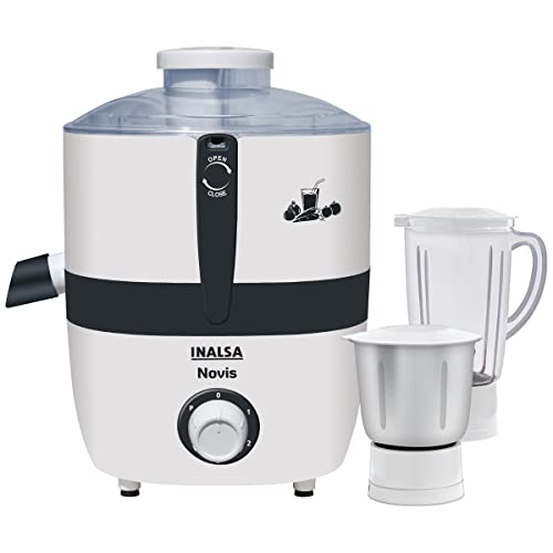 Inalsa Juicer Mixer Grinder 500W- Novis with 2 Jars|1.5L