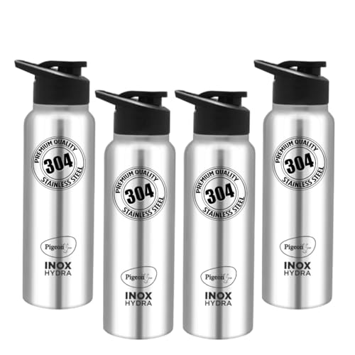 Pigeon by Stovekraft Inox Hydra 900 ml Bottle (Pack of 4,