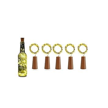Home Touch 20 LED Wine Bottle Cork Copper Wire String