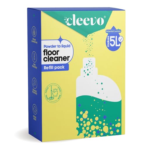 Cleevo Floor Cleaner Liquid (5L Refill Pack) | 1 Pouch = 1L