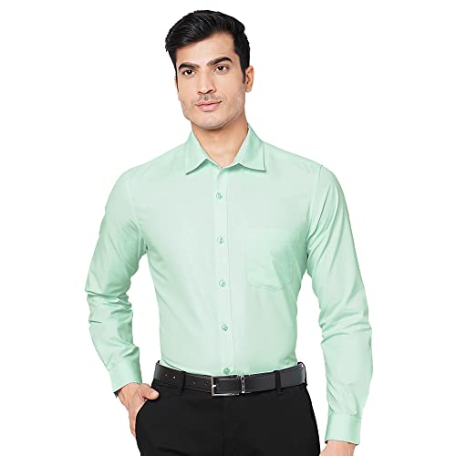 MARKRICH Men Slim Fit Solid Semi- Formal Shirt with Spread