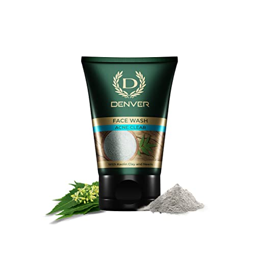 DENVER Acne Clear Face Wash - 100GM | Remove Acne & Lighten