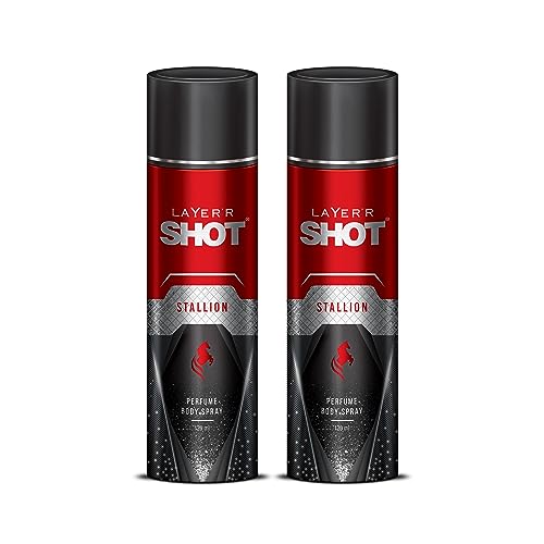 Layer'r Shot Stallion Body Spray For Men - 2 x 120ml Each |