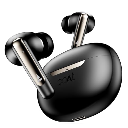 boAt Airdopes 141 ANC(~32dB), 50ms Low Latency, 4Mics