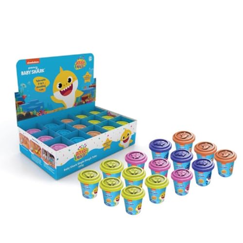 Dough Magic Baby Shark with 2 in 1 Moulding Lid Pack of 15