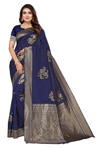 SHIVANAA Women’s Jacquard Saree With Blouse Piece||Saree