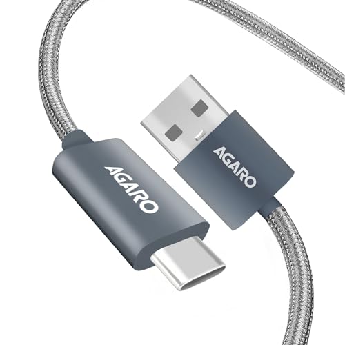 AGARO USB-A to Type C Cable, Nylon Braided Cable, 65W, 6A