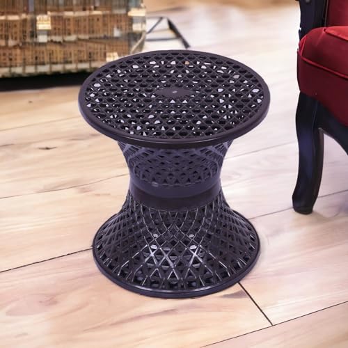 Urbane Home Seating Stool, Plastic Mesh Damroo Style for