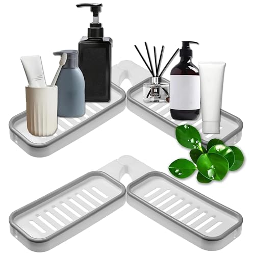 Boniry Multipurpose Adhesive Foldable Corner Shelf, ABS