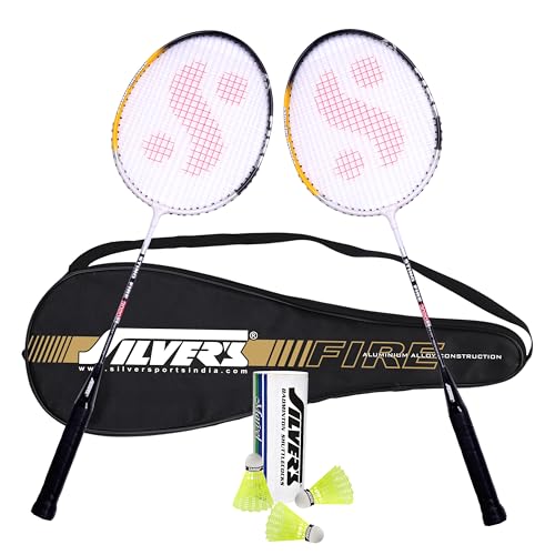Silver's Aluminium Fire Badminton Kit (2 Racquets with Full