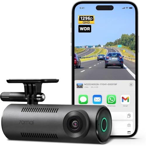 70mai M310 DashCam, 2K Resolution, Type-C Interface, Voice